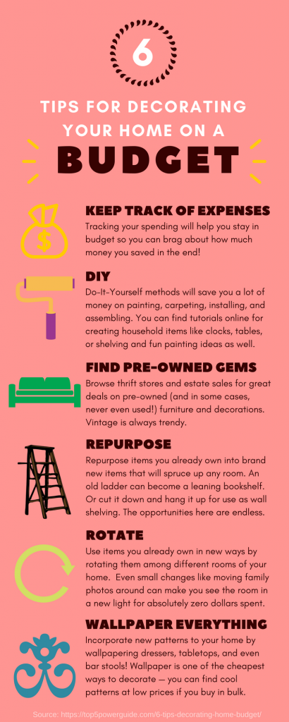 6 Tips For Decorating Your Home On A Budget